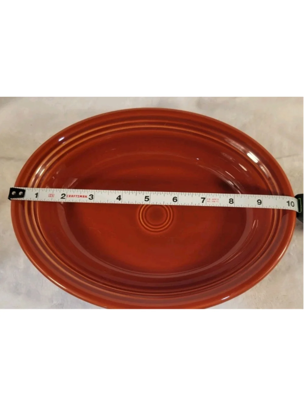 FIESTA OVAL vegetable BAKER SERVING BOWL Paprika 10” HLC HOMER LAUGHLIN WARE